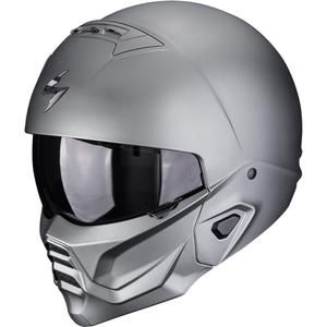 Kask motocyklowy modułowy Scorpion EXO-COMBAT II Solid matowy tytanowo-szary