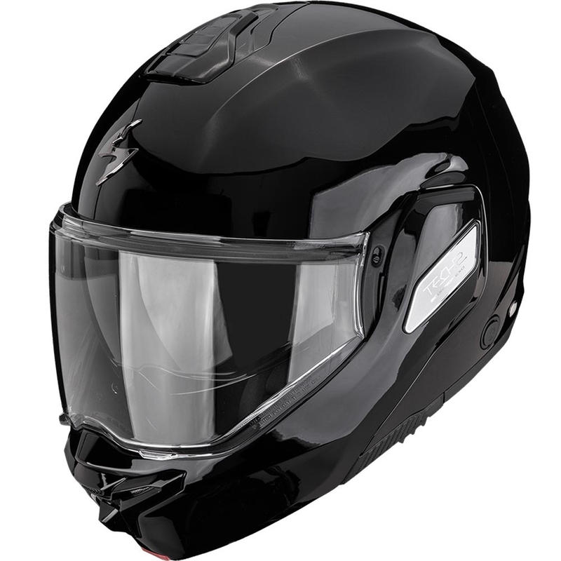 Kask motocyklowy typu flip-up Scorpion EXO-TECH II Solid czarny