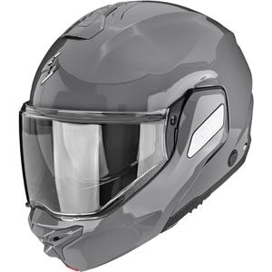 Kask motocyklowy typu flip-up Scorpion EXO-TECH II Solid w kolorze cementowo-szarym