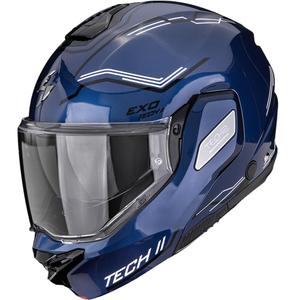Kask motocyklowy typu flip-up Scorpion EXO-TECH II Dash niebiesko-czarno-biały