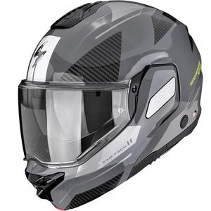 Kask motocyklowy typu flip-up Scorpion EXO-TECH II Void srebrno-fluo-żółty