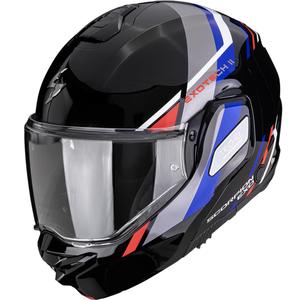 Kask motocyklowy typu flip-up Scorpion EXO-TECH II Markus czarno-niebiesko-czerwony