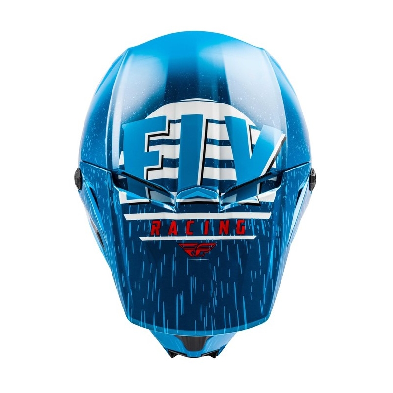 Motocrossowy kask FLY Racing Kinetic K120 niebiesko-biało-czerwony wyprzedaż