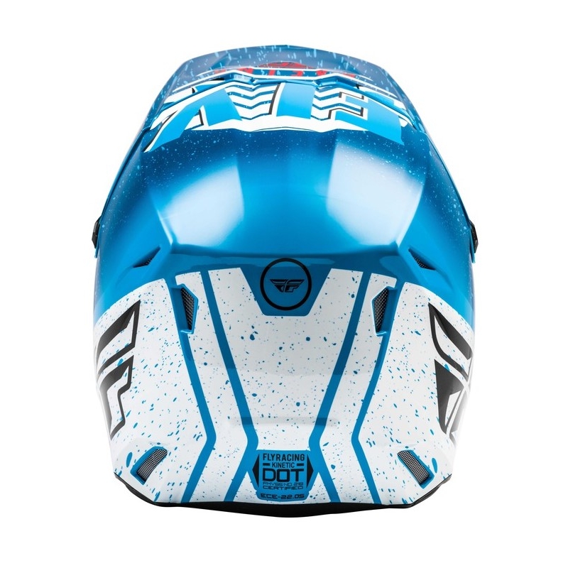 Motocrossowy kask FLY Racing Kinetic K120 niebiesko-biało-czerwony wyprzedaż