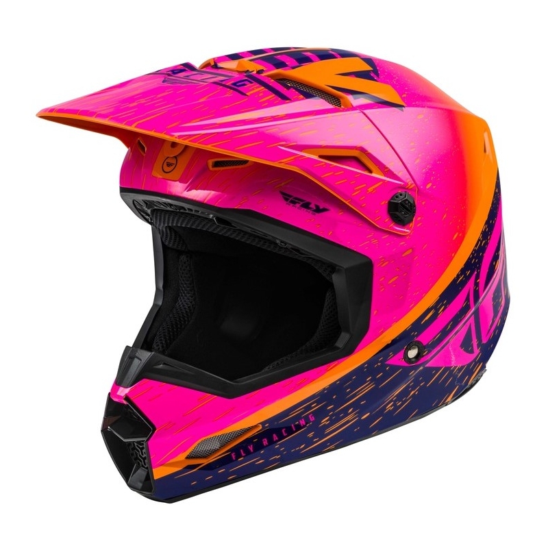 Motocrossowy kask FLY Racing Kinetic K120 pomarańczowo-różowo-czarny