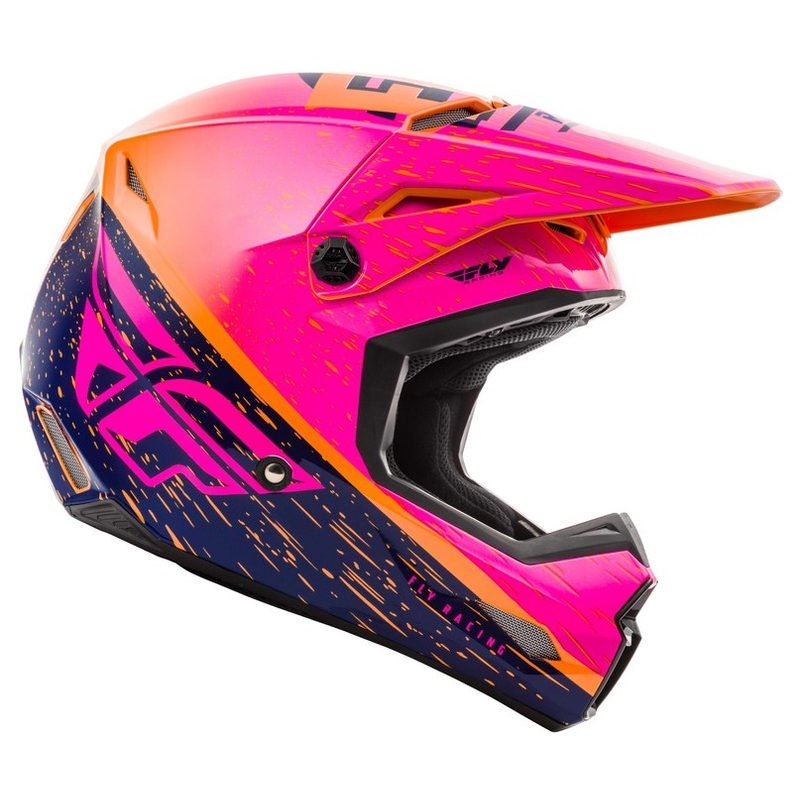Motocrossowy kask FLY Racing Kinetic K120 pomarańczowo-różowo-czarny