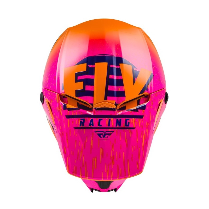 Motocrossowy kask FLY Racing Kinetic K120 pomarańczowo-różowo-czarny