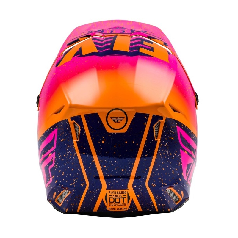 Motocrossowy kask FLY Racing Kinetic K120 pomarańczowo-różowo-czarny