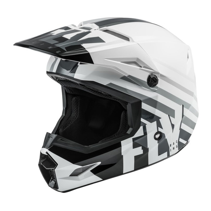 Motocrossowy kask FLY Racing Kinetic K120 biało-czarno-szary