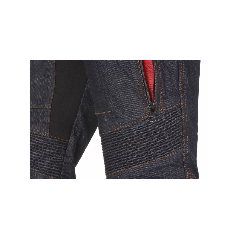 Damskie jeansy motocyklowe Ayrton Date niebieskie