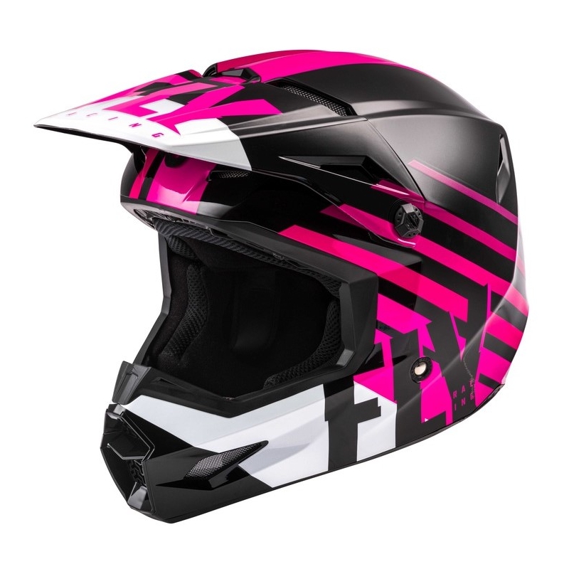 Motocrossowy kask FLY Racing Kinetic Thrive różowo-czarno-biały
