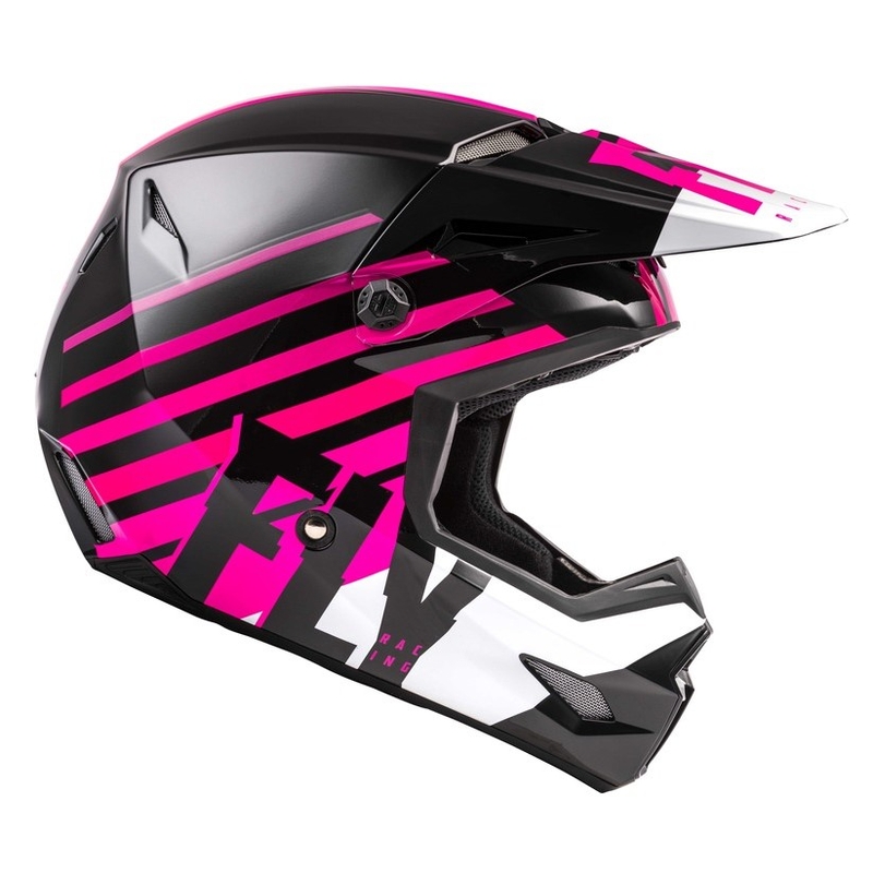 Motocrossowy kask FLY Racing Kinetic Thrive różowo-czarno-biały