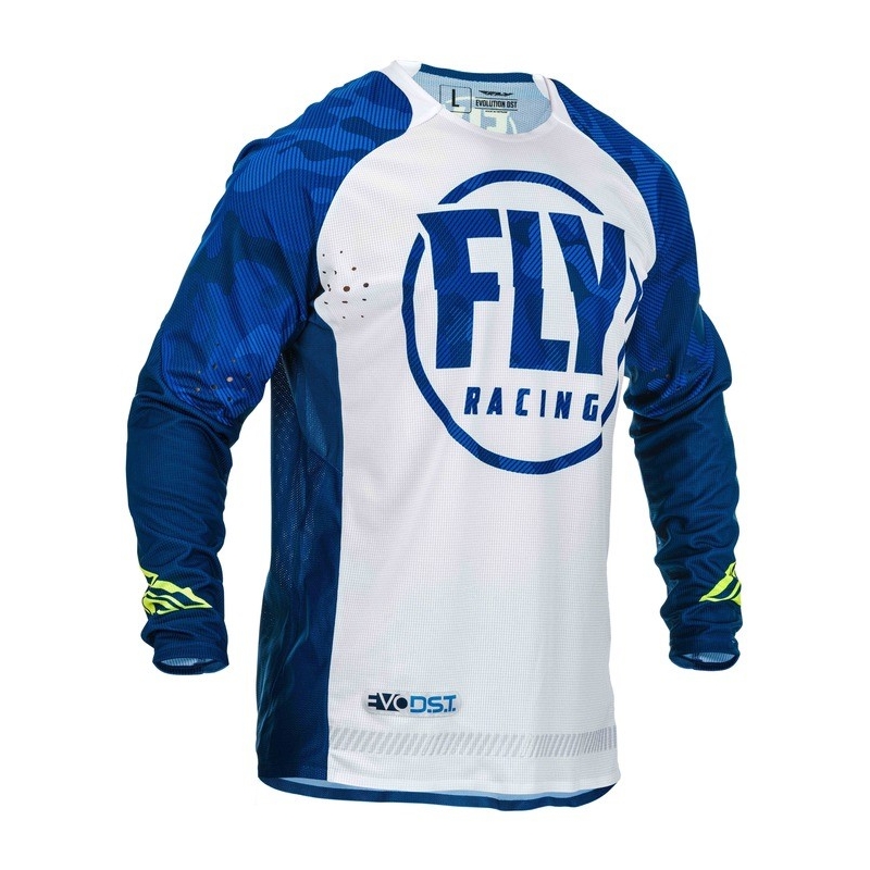 Motocrossowa koszulka FLY Racing Evolution niebiesko-biała