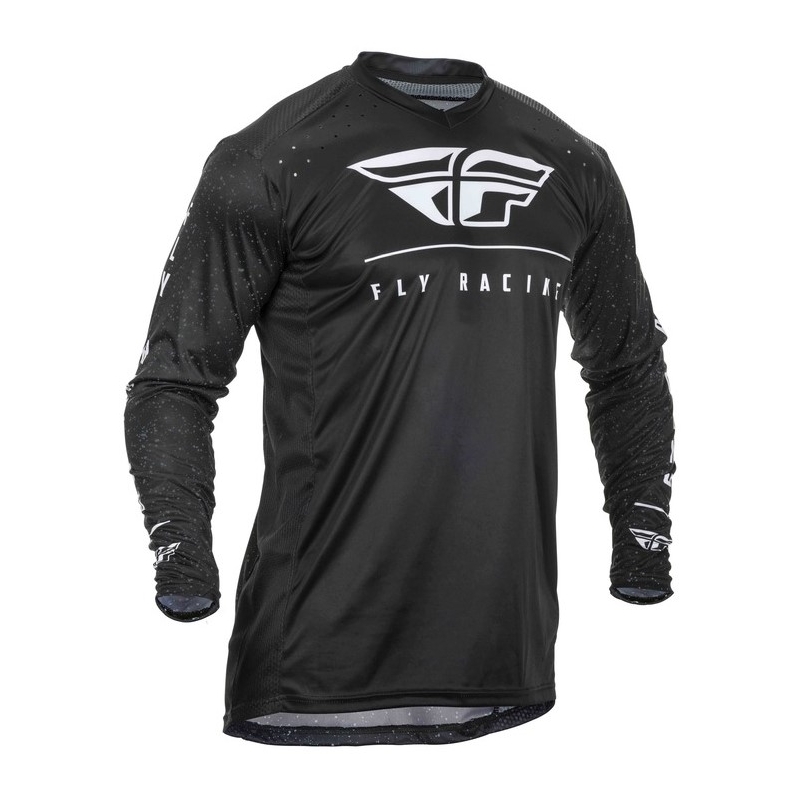 Motocrossowa koszulka FLY Racing Lite 2020 czarno-biała wyprzedaż