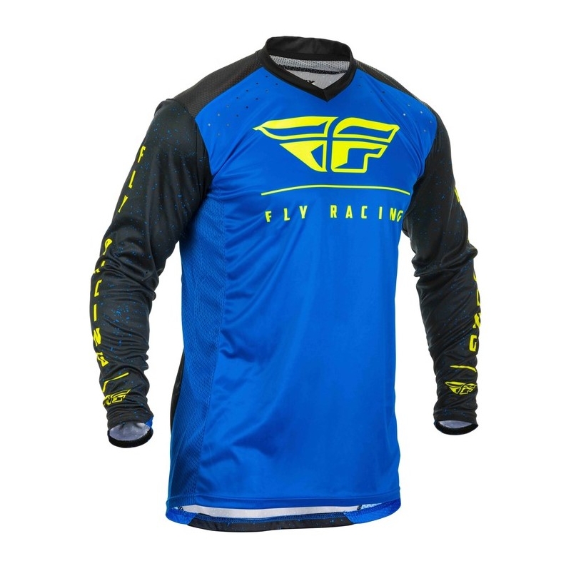 Motocrossowa koszulka FLY Racing Lite 2020 niebiesko-czarno-fluo żółta