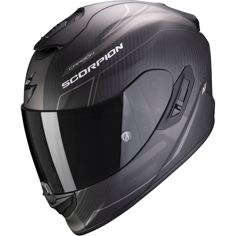 Integralny kask motocyklowy Scorpion EXO-1400 Carbon Air Beaux czarno-srebrny