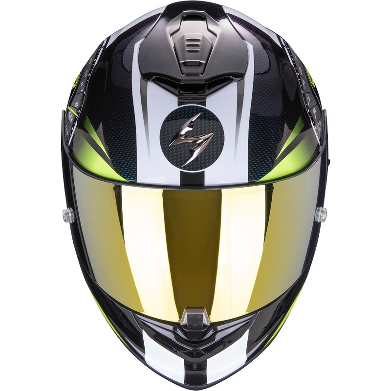 Integralny kask motocyklowy Scorpion EXO-1400 Air Torque czarno-fluo żółty