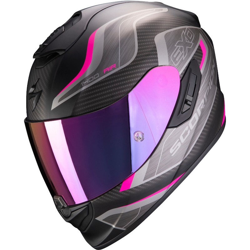 Integralny kask motocyklowy Scorpion EXO-1400 Air Attune czarno-różowy wyprzedaż