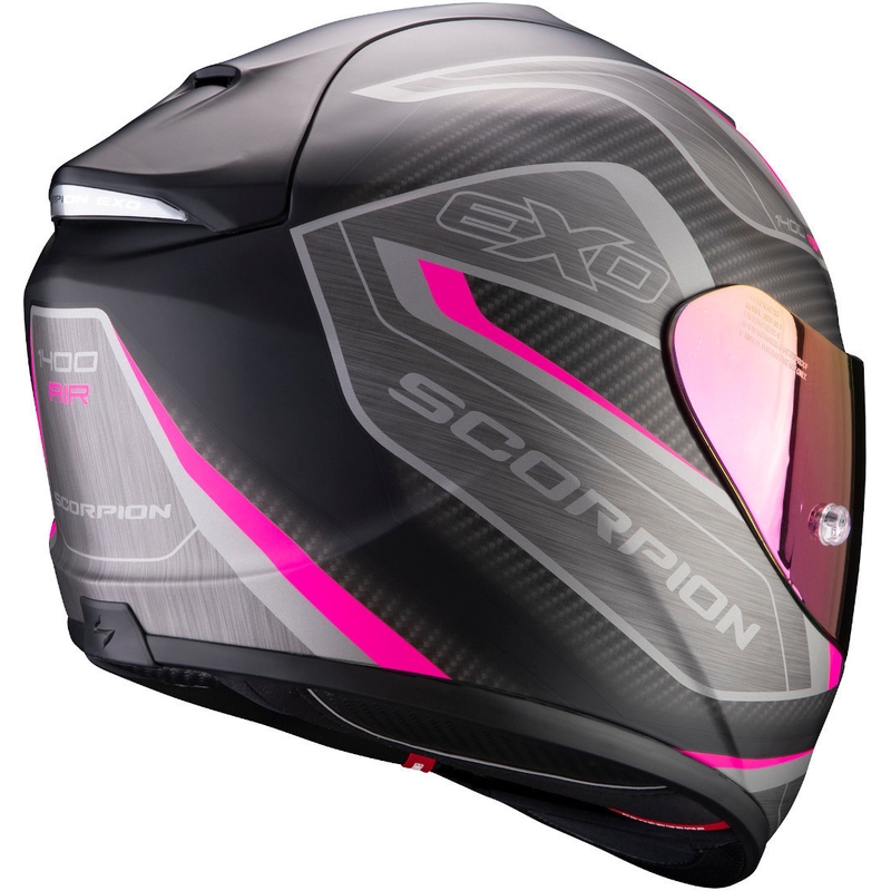 Integralny kask motocyklowy Scorpion EXO-1400 Air Attune czarno-różowy wyprzedaż