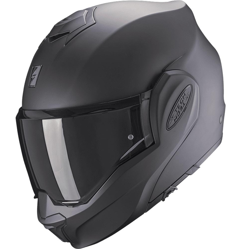 Kask motocyklowy typu flip-up Scorpion EXO-TECH Lite Solid matowo czarny