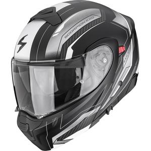Kask motocyklowy typu flip-up Scorpion EXO-930 EVO Space matowo-czarno-srebrno-biały