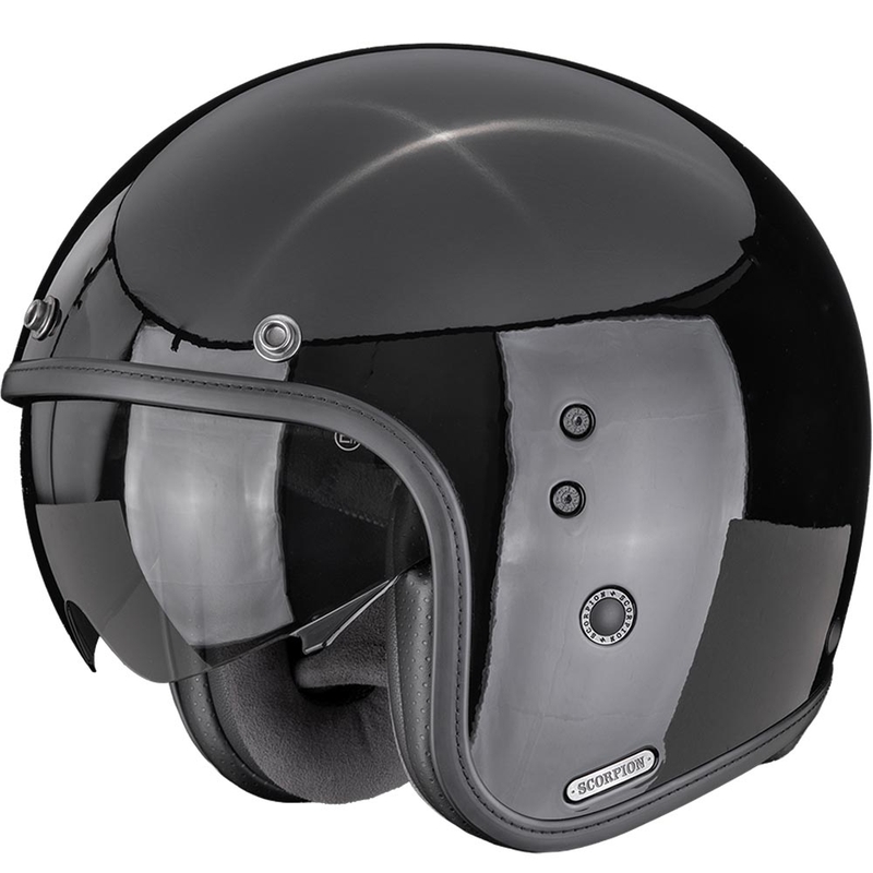 Kask motocyklowy otwarty Scorpion Belfast II Solid, czarny