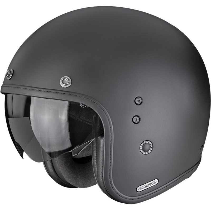 Kask motocyklowy Scorpion Belfast II Solid Open Face, matowo czarny