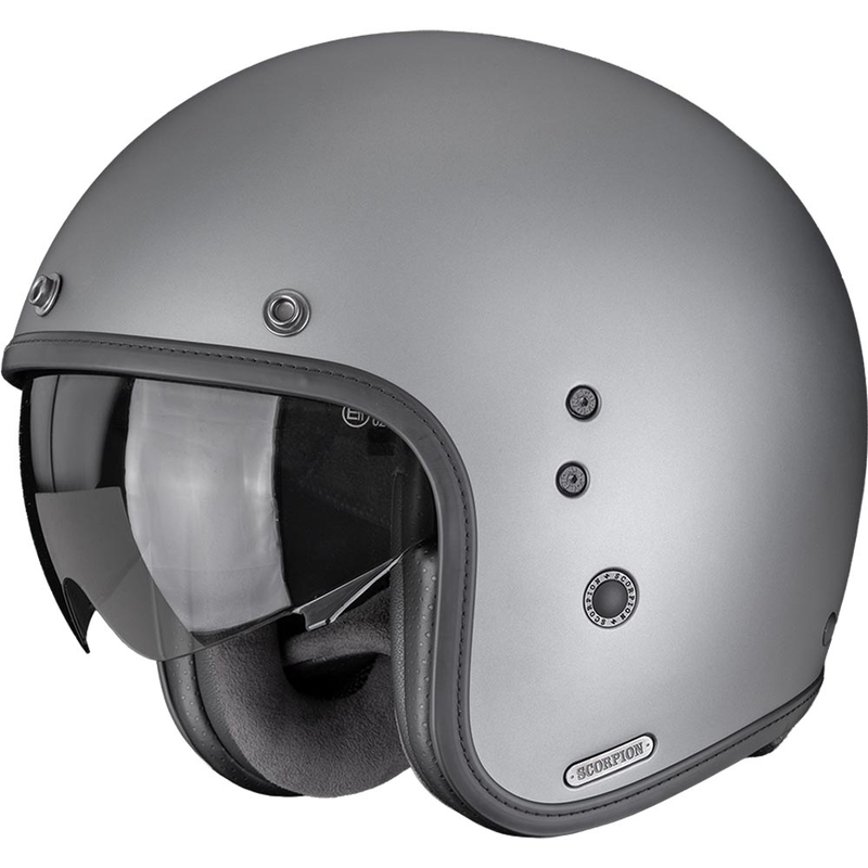 Kask motocyklowy otwarty Scorpion Belfast II Solid Matte Titanium Grey