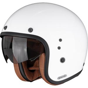 Kask motocyklowy otwarty Scorpion Belfast II Luxe, biały