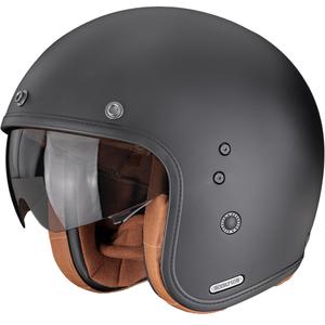 Kask motocyklowy otwarty Scorpion Belfast II Luxe, matowo-czarny