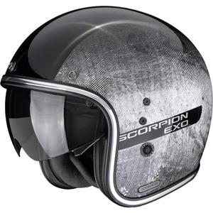 Kask motocyklowy otwarty Scorpion Belfast II Quest czarno-srebrny