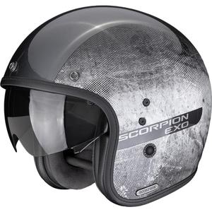 Kask motocyklowy otwarty Scorpion Belfast II Quest srebrno-czarny