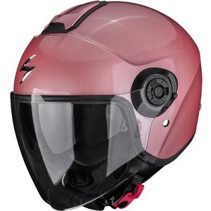 Kask motocyklowy otwarty Scorpion EXO-CITY II Solid metaliczny różowy