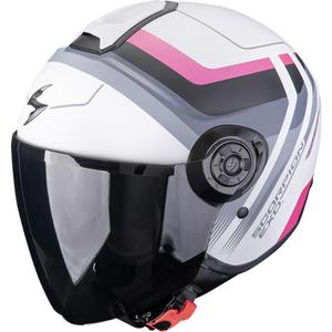 Kask motocyklowy otwarty Scorpion EXO-CITY II Sport matowo-szaro-różowy