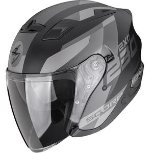 Kask motocyklowy otwarty Scorpion EXO-230 Comics, matowy, czarno-srebrny