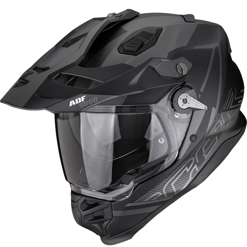 Kask enduro Scorpion ADF-9000 Air Summit matowy czarno-srebrny