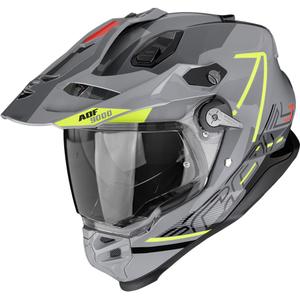 Kask enduro Scorpion ADF-9000 Air Summit srebrno-fluo żółty