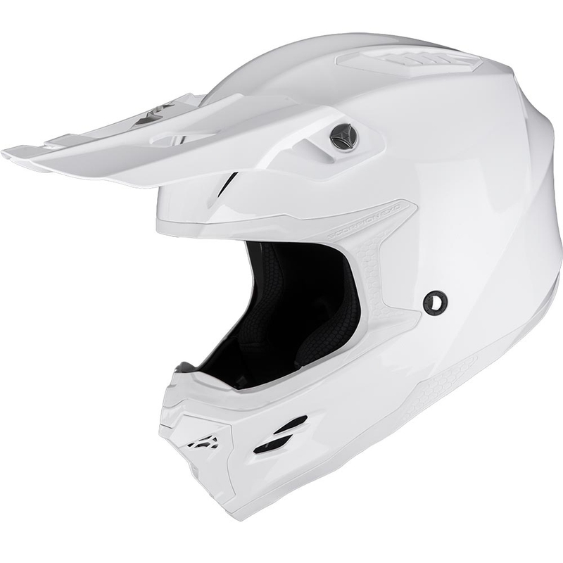 Kask motocrossowy Scorpion SMX-10 Solid biały