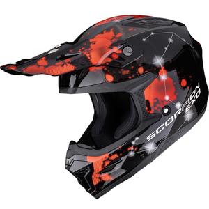 Kask motocrossowy Scorpion SMX-10 Vibe czarno-czerwony