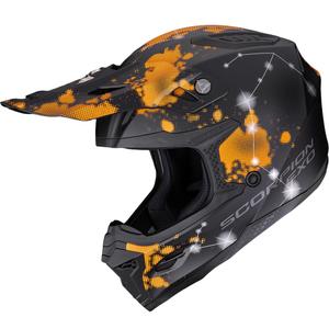 Kask motocrossowy Scorpion SMX-10 Vibe matowo-czarno-pomarańczowy
