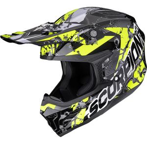 Kask motocrossowy Scorpion SMX-10 Gasoline czarno-żółty