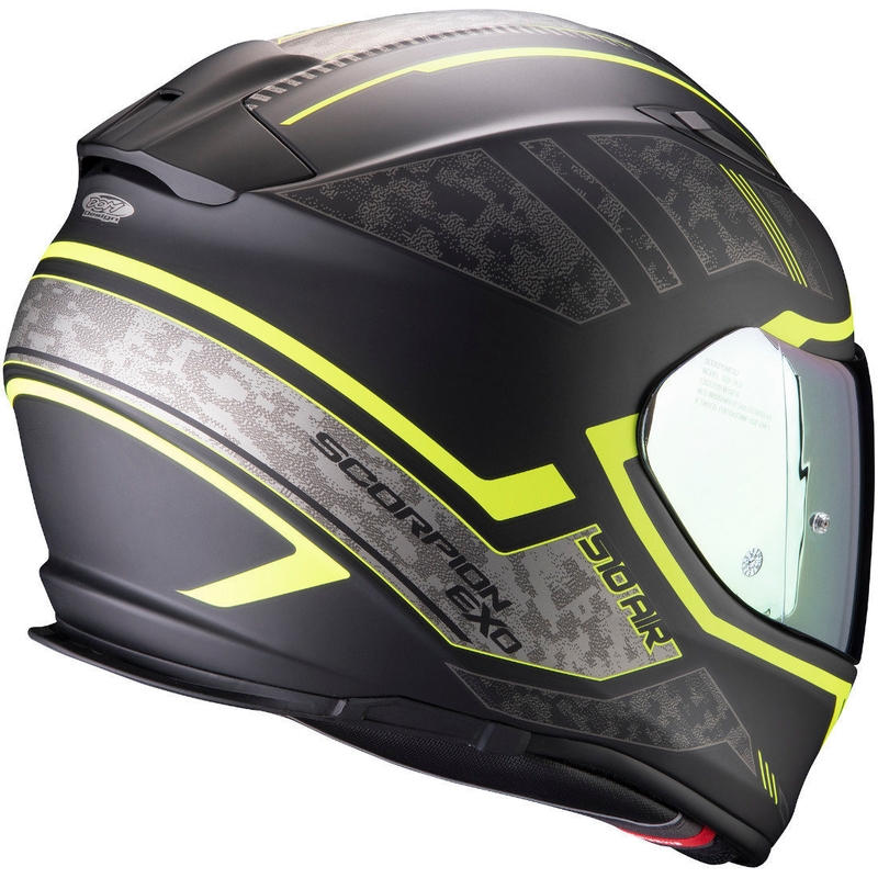Integralny kask motocyklowy Scorpion EXO-510 Air Occulta czarno-fluo żółty