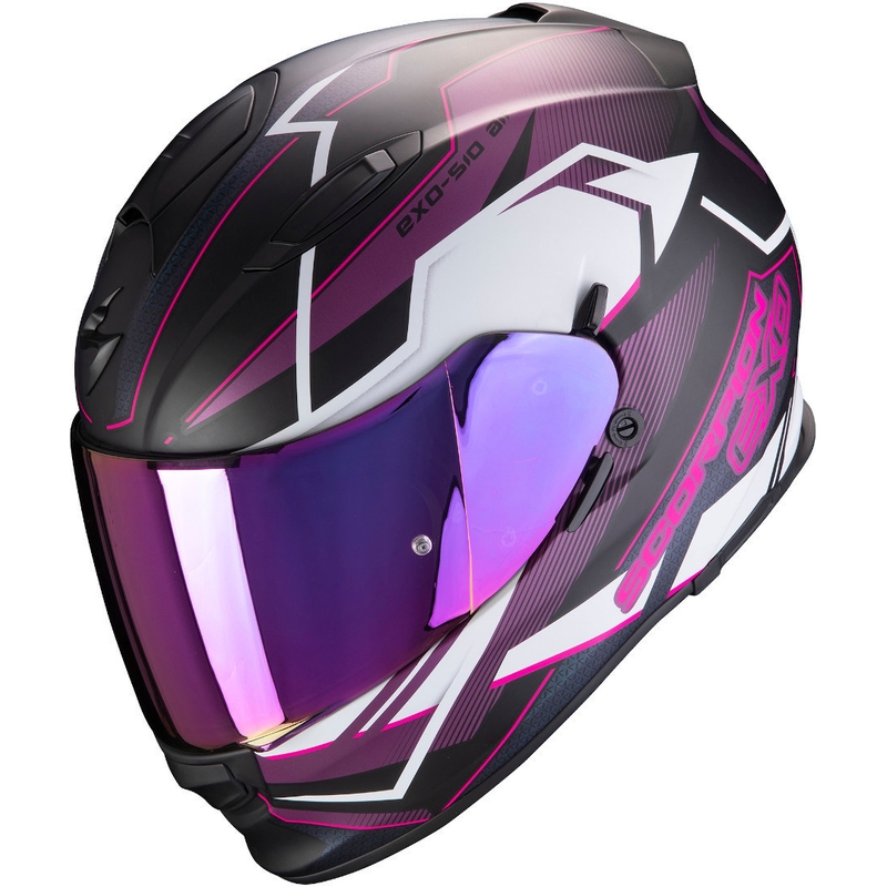 Integralny kask motocyklowy Scorpion EXO-510 Air Balt czarno-biało-różowy