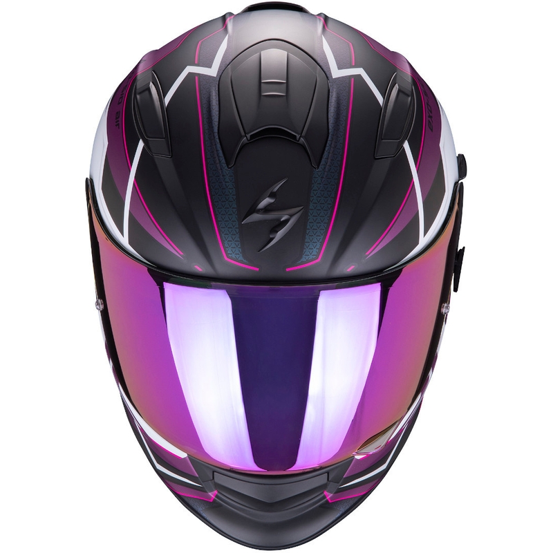 Integralny kask motocyklowy Scorpion EXO-510 Air Balt czarno-biało-różowy