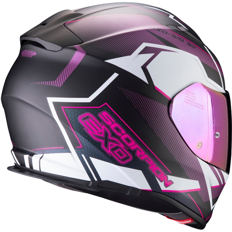 Integralny kask motocyklowy Scorpion EXO-510 Air Balt czarno-biało-różowy