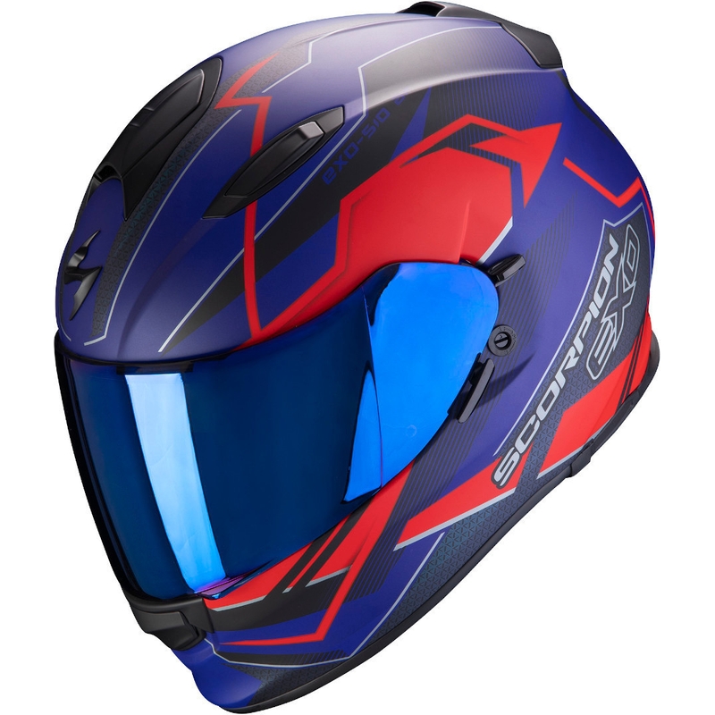 Integralny kask motocyklowy Scorpion EXO-510 Air Balt czarno-niebiesko-czerwony wyprzedaż