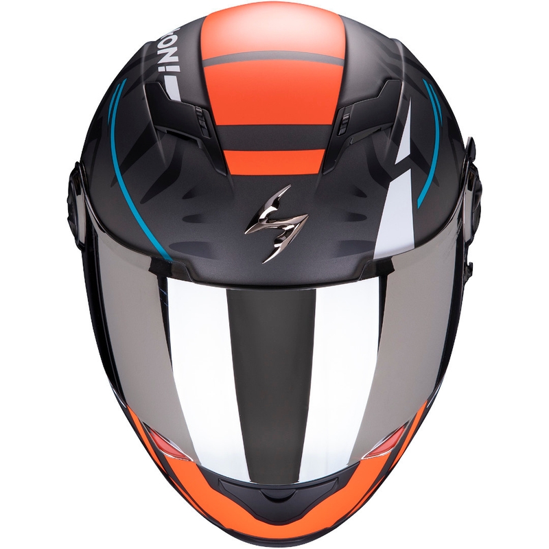Integralny kask motocyklowy Scorpion EXO-490 Rok Replica II Bagoros czarno-pomarańczowy wyprzedaż