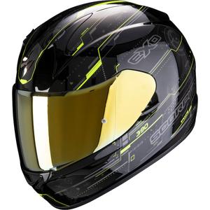 Integralny kask motocyklowy Scorpion EXO-390 Beat czarno-fluo żółty