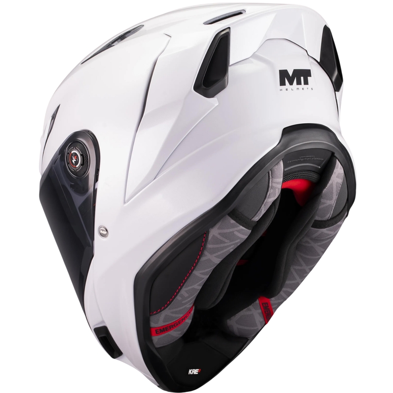 Kask motocyklowy integralny MT KRE 2 Pure A0 biały