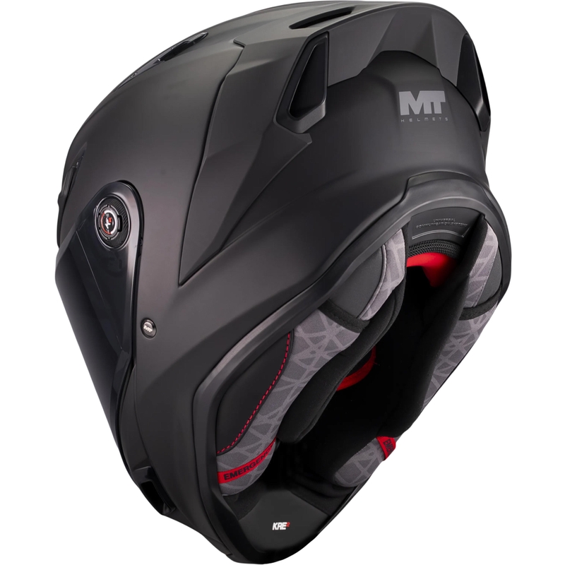 Kask motocyklowy integralny MT KRE 2 Pure A1 matowy czarny